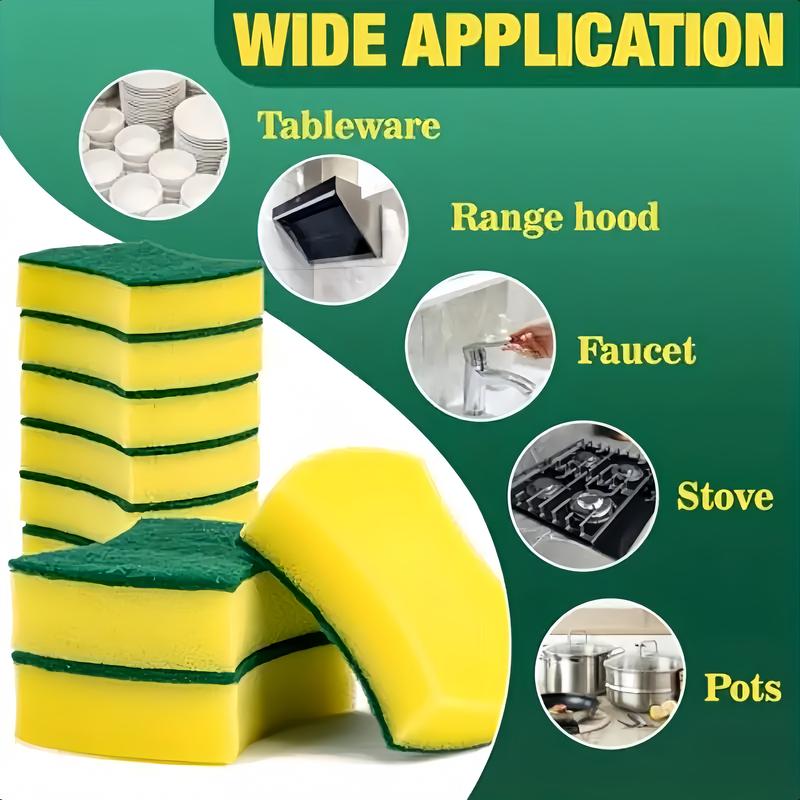 Traceless Dishwashing Sponge - Powerful Cleaning Mat, Quickly and Efficiently Removes Stubborn Stains, Daily Use | Strong Cleaning Effect | Durable Dishwashing Sponge