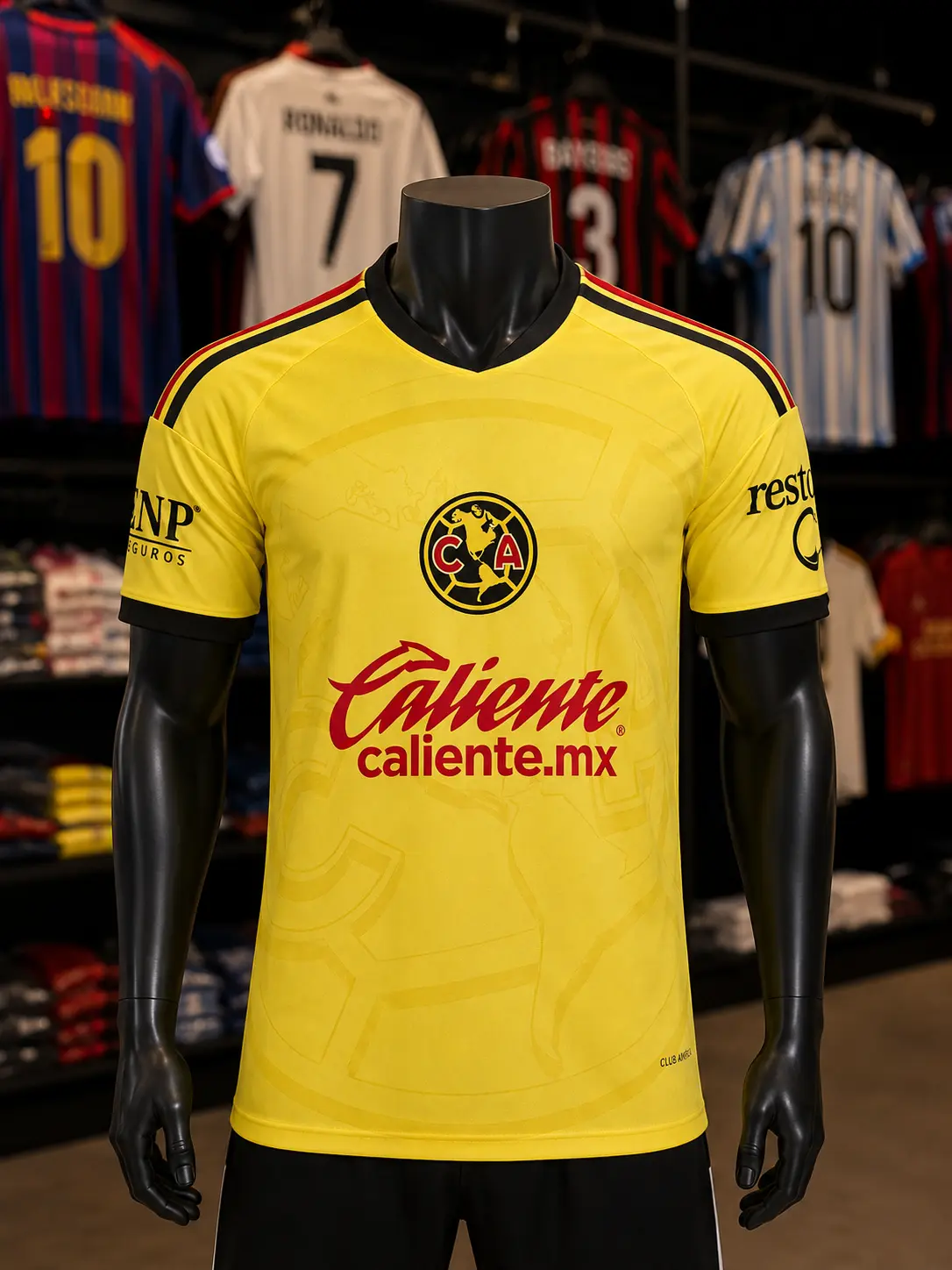 Liga MX Club America 26-27 Home Soccer Jersey, Quick-Dry Breathable Football Shirt, Short Sleeve Game Day Fan Top