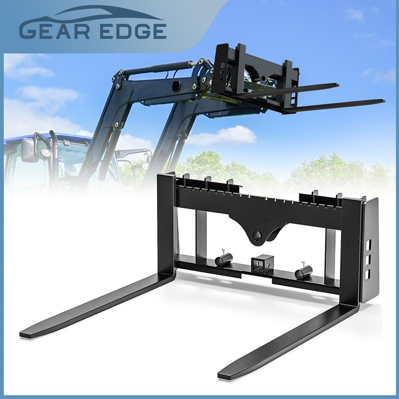 42" Pallet Fork Blades 2500lbs Capacity Forklift Blades for Tractors Loaders Skid Steer Attachment Steering Truck Tires Parts Vehicle