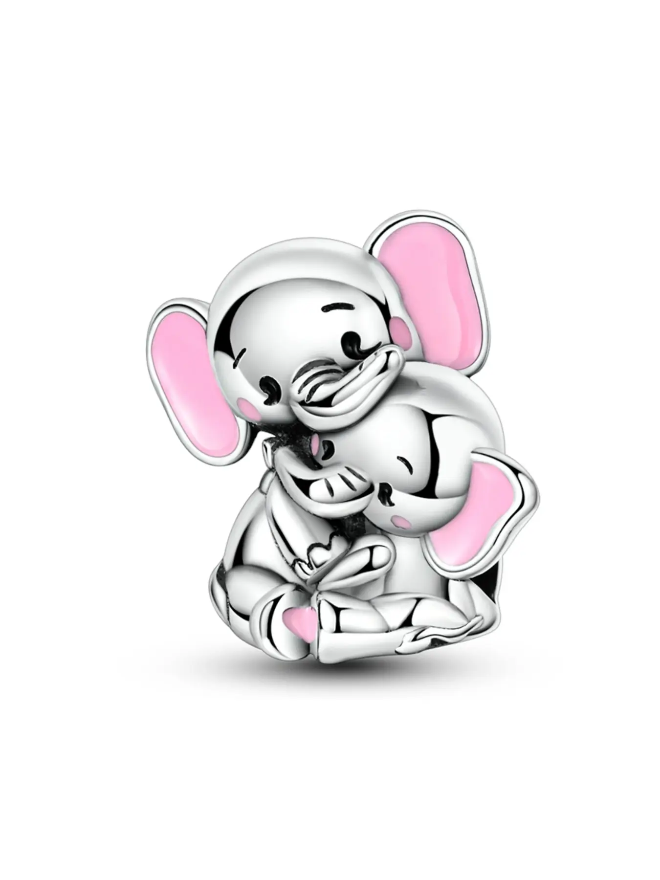 Cute Elephant Mother-Daughter Charm Bead, Bead Jewelry for DIY Bracelets, DIY Jewelry Making, Mother's Day Gift, Jewelry Gifts, Casual All-Season Style, Charm Accessory, DIY with Charms