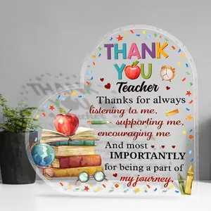 Teacher Appreciation Gift for Women - Yellow Floral Teacher Thank You Plaque with "Thank You for Being Great Teachers" Sign - Office Decor for Educators, Staff Retirement Supplies - Heartfelt Teacher Token