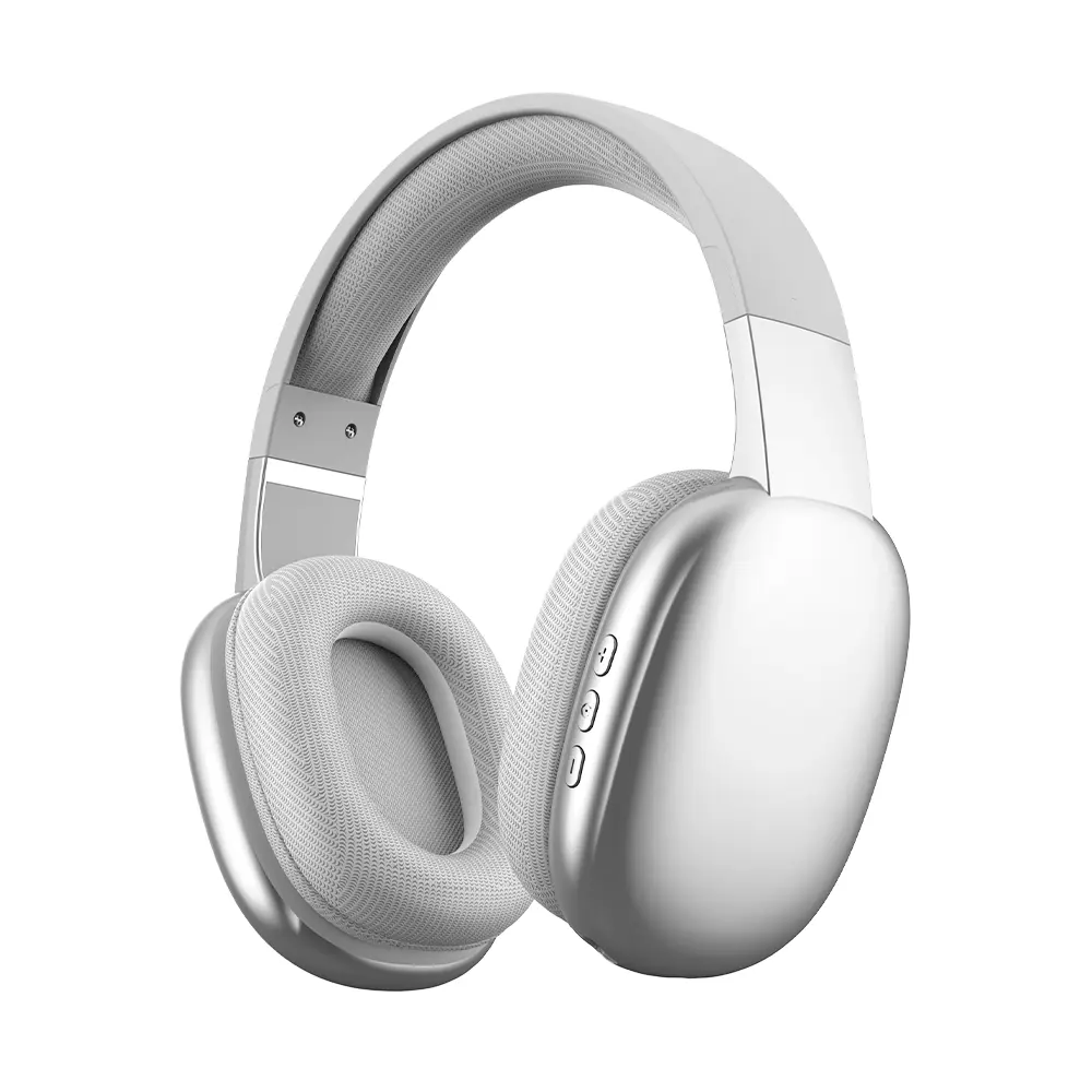 Gabba Goods Platinum Vibe Over-Ear Wireless Bluetooth Headphone - Foldable Audio Electronic Device, Long-Lasting Batteries, Ideal for Work From Home