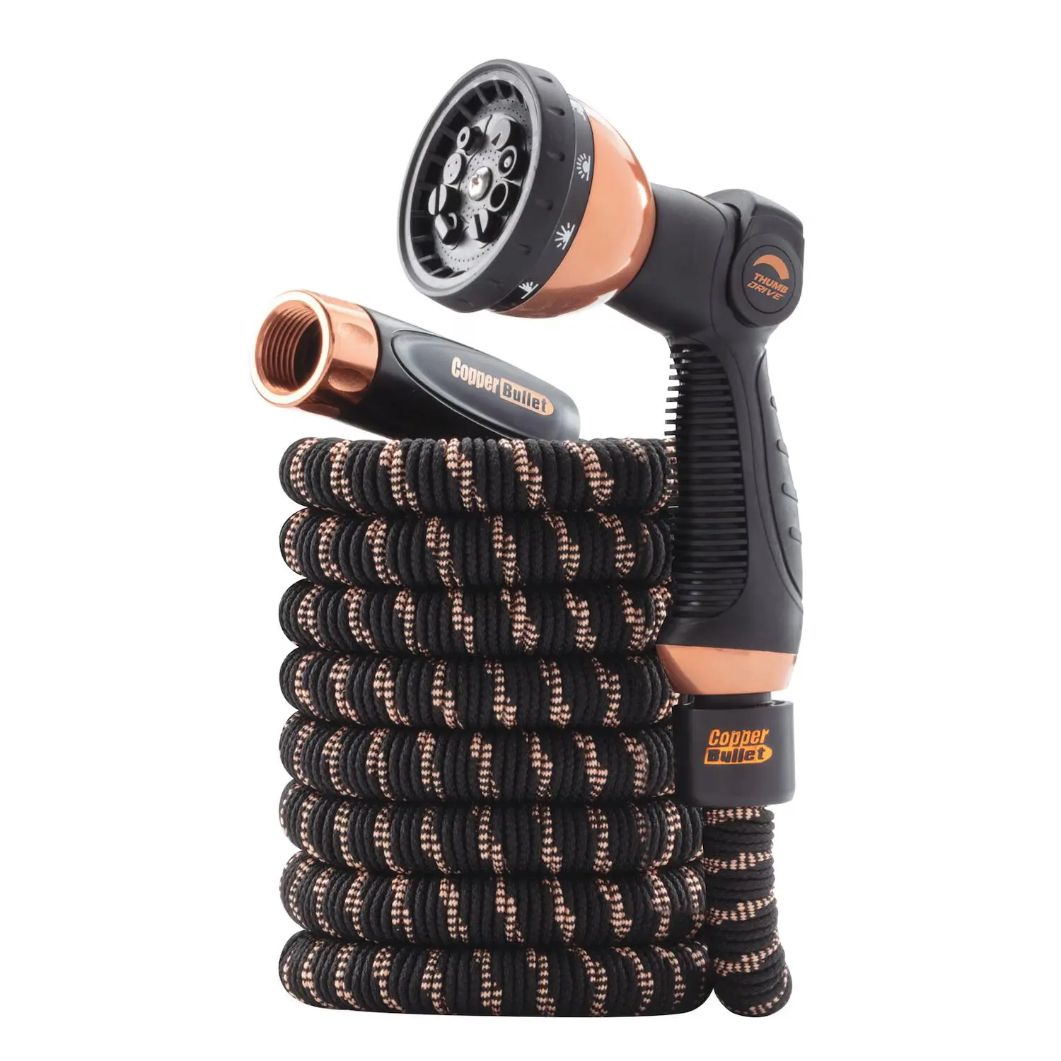 25-ft Copper Bullet Expanding Garden Pocket Hose, Home Improvement & Garden Watering Equipment
