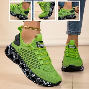 Women's Marble Sole Mesh Sports Shoes
