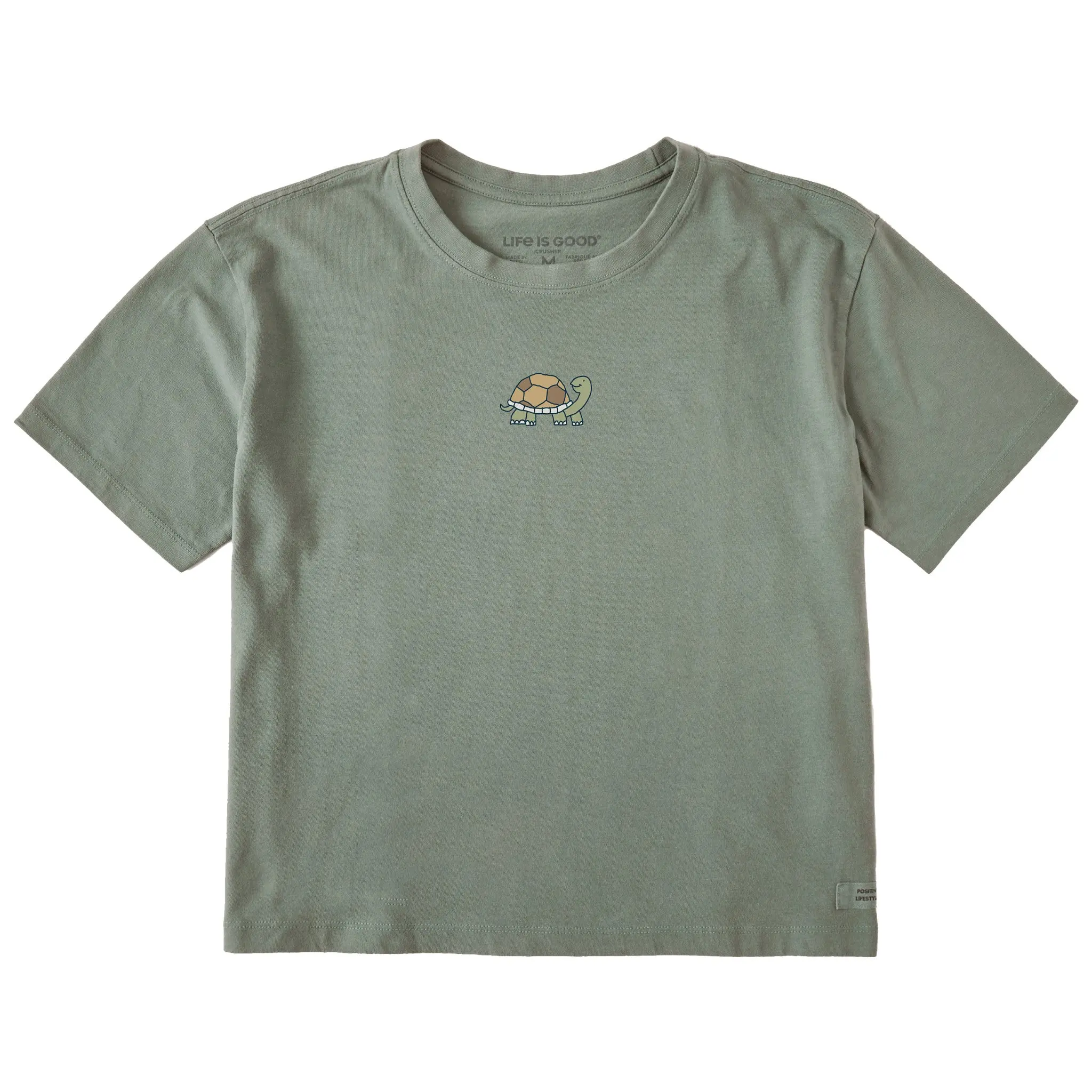 Women's Bert's Smile Turtle Short Sleeve Crusher Boxy Tee