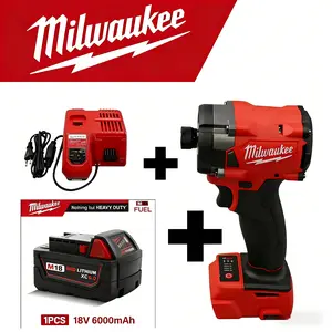 Milwaukee FIW212 M18 300N.M Cordless Impact Wrench Kit With Battery And Charger | Automotive Repair, Mechanical Maintenance, Equipment Installation | Compact Impact Wrench | 339Nm Torque, 4-Mode Drive Control, Brushless Motor, Compact 127mm Body