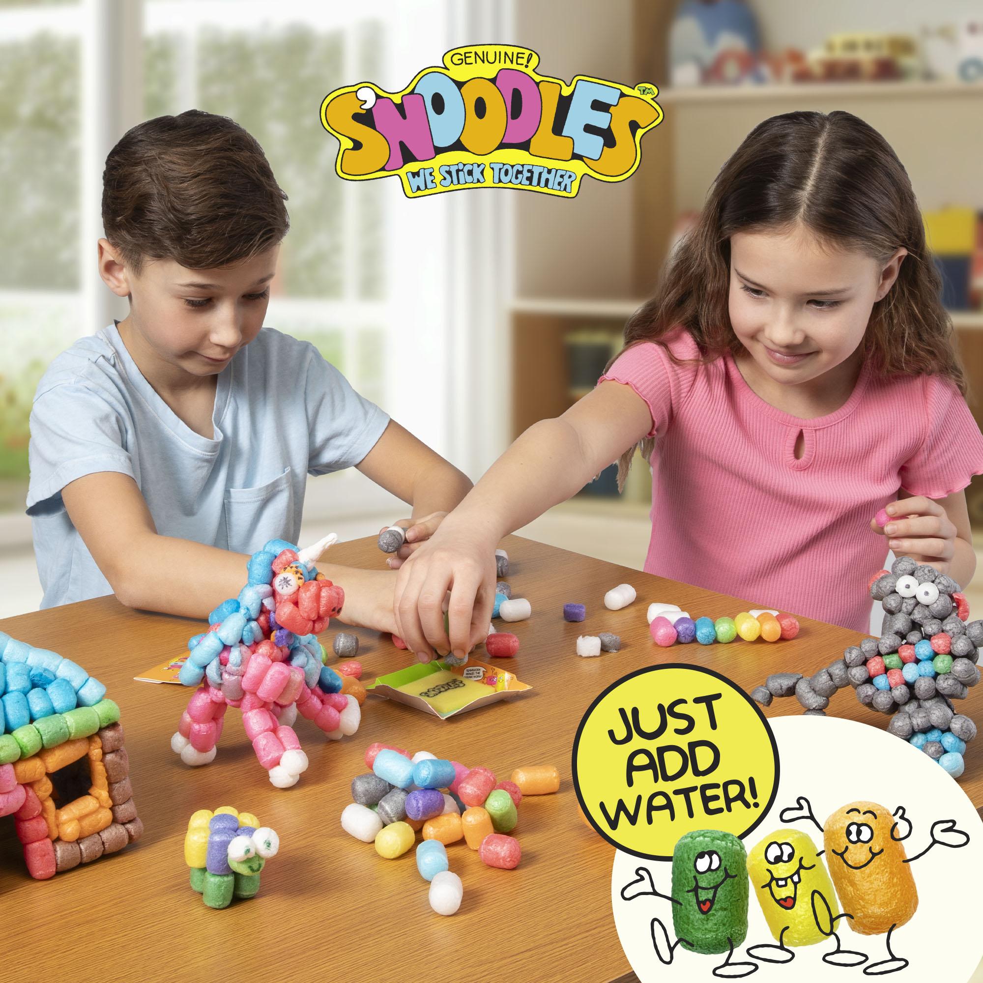 S'NOODLES Craft Kit – Create a Dinosaur, Lion, Robot, or Unicorn with Instructions, or Design Your Own Creation! Ages 4+, All Supplies Included, Just Add Water