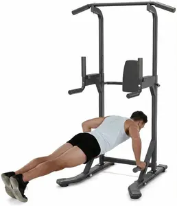 Power Tower Pull Up Bar & Dip Station, 450LB Weight Capacity, Heavy-Duty Carbon Steel Free Standing Home Gym for Pull-Ups, Dips, Leg Raises