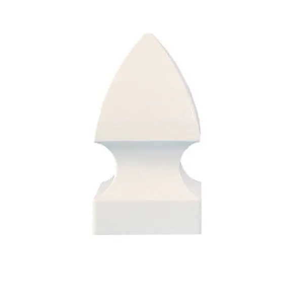 Classy Caps GF655 Gothic PVC Post Cap, 5x5, White, 5.25"l x 5.25"w x 9.5"h, Made with Highest Quality Materials, Satisfaction Ensured
