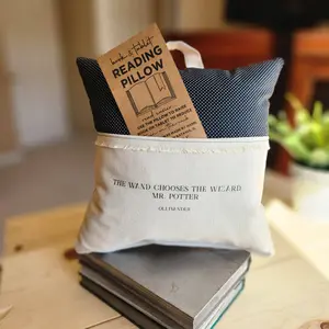 The Wand Chooses the Wizard, Reading Pillow, dot print