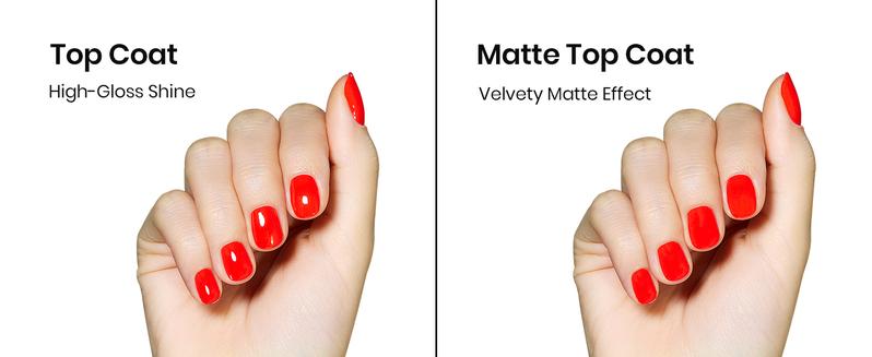 Beetles Gel Top Coat and Base Coat Set with Nail Dehydrator and Primer, 5 Pcs 10ml Glossy & Matte Top Coat Gel Nail Polish Nail Prep Acid-Free and Hema-Free Dehydrate Bond Primer Set for Acrylic