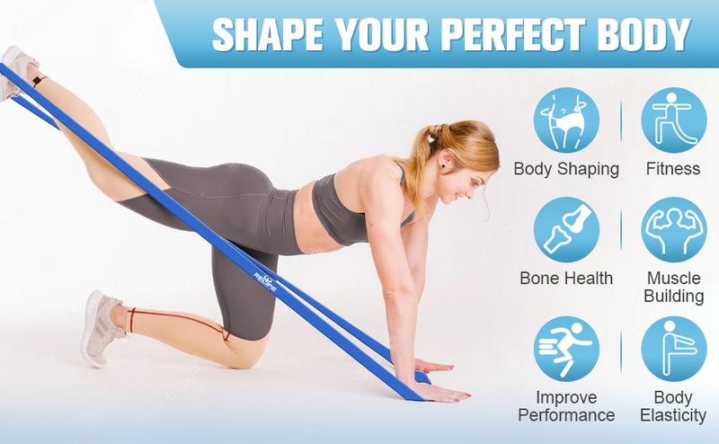 Relife Sports Pull Up Resistance Bands for Working Out Heavy Duty Assistance Bands Set of 5 Assist Exercise Bands for Muscle Training Workout