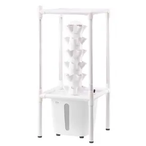 Hydroponic Growing System with Grow Light 30 Pods Indoor Hydroponic Tower Garden