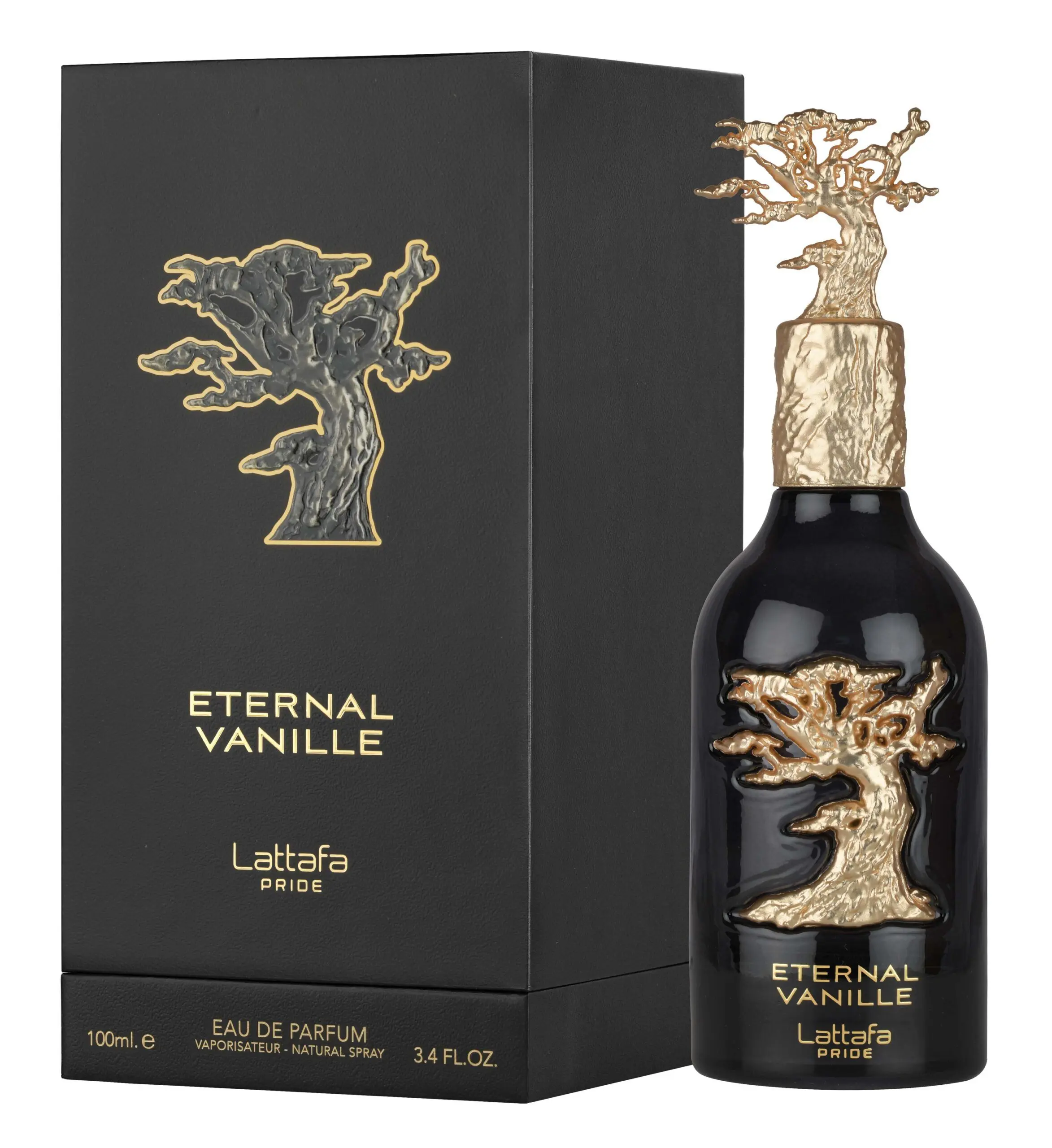 Lattafa Pride Eternal Vanilla Eau De Parfum, Alcohol-Free Single Item for Everyday Wear, 100ml/3.4 fl oz (3 to 3.9 fl oz Range)