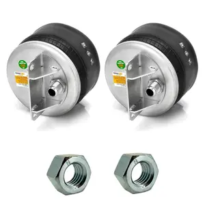 2 pack of TORQUE Air Spring Bag w/Hardware Kit for Kenworth Trucks (Replaces Firestone 9625, W01-358-9625, Kenworth K-303-25, Goodyear 1R11-222) (2 x TR9625)