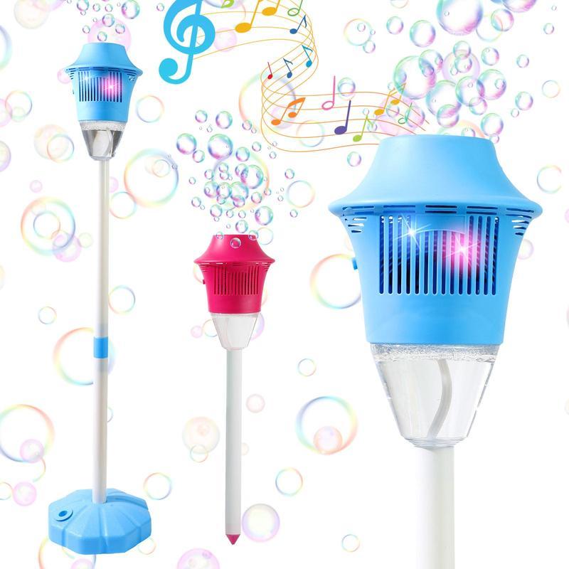 SEESE Bubble Maker For Kids - Adjustable Height Stand, Auto Blaster with Music, Perfect for Backyard,FunIdeal for Outdoor Parties Holiday gifts