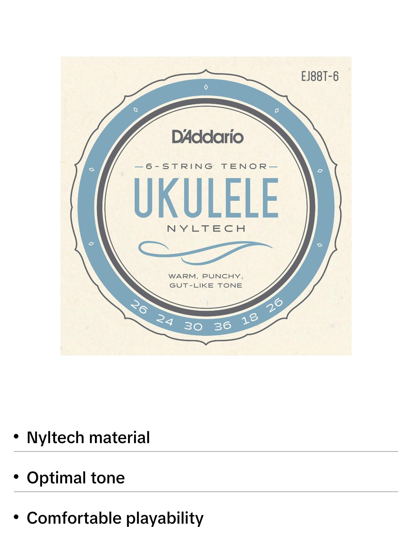 D'Addario Set Tenor Nyltech 6-String Ukulele