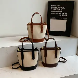 Chic Color-Block Bucket Bag for Women – Fashionable Handbag, Versatile Shoulder & Crossbody Bag for Daily Commute & Casual Wear Commuter Bag