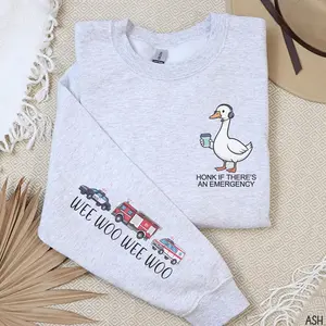 Silly Goose Dispatcher Sweatshirt, 911 Dispatch Crewneck Sweater, Emergency Dispatcher Shirt, 911 Operator Gift, Gift for Dispatcher, EMS