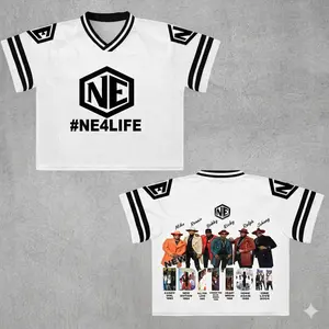 New Edition Ne4life Way Tour Baseball Jersey Croptop Football Jersey Shirt