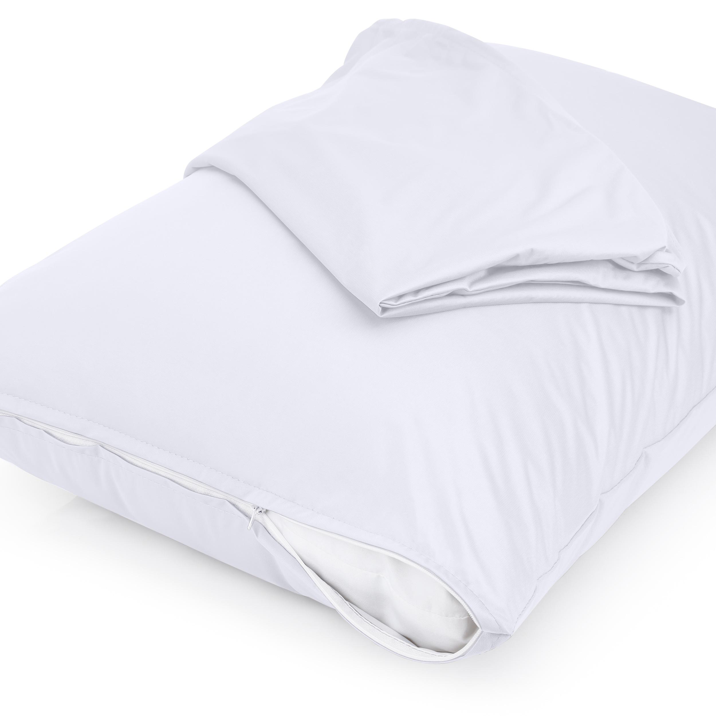 Utopia Bedding 2-Pack Waterproof Pillow Encasement | Zippered Pillowcases | Bed Bug & Dust Mite Proof, Soft Polyester, Machine Washable - Gray