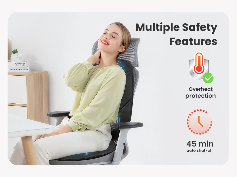 COMFIER Office Seat Cushion, Back Seat Cushion for Home Office Use, Chair Pad for Cold Winter, Seat Pad for Office Chair, Ideal Gifts for Men, Women