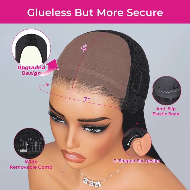 [Free Upgraded] ISEE HAIR Wear Go Water Wave Pre Bleached Tiny Knots 7*5 HD Lace Front Glueless Human Hair Wigs Wigs Beginners Friendly #Category Spotlight