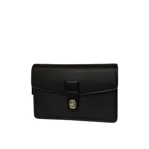 Pre-owned coach leather Clutches & Wristlets black clutch 1990s