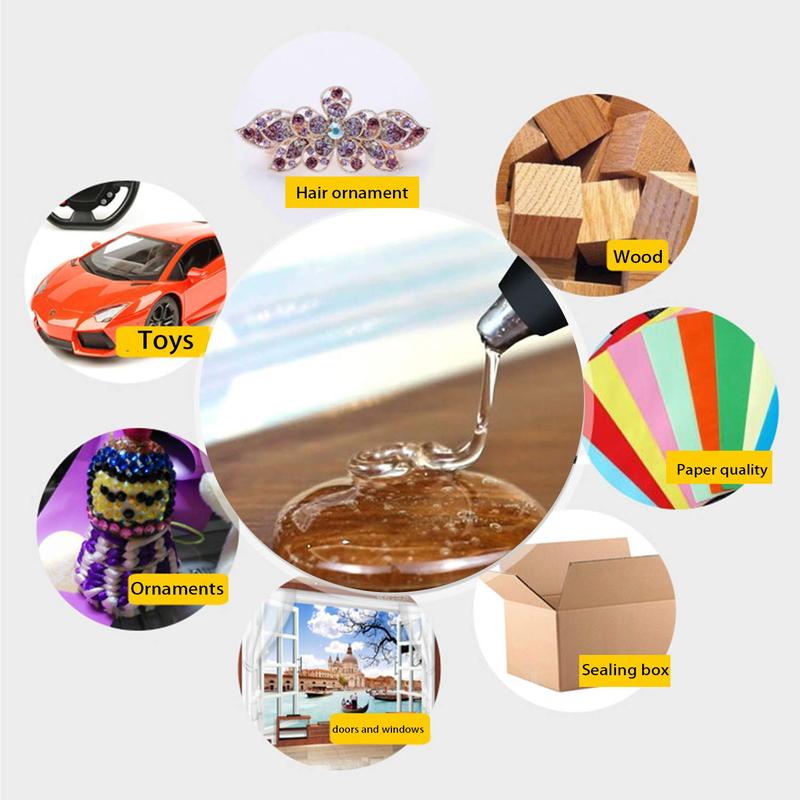 100 Pack Hot Glue Sticks Glue Sticks,Mini Hot Glue Sticks Clear Glue Glue Sticks for Glue Gun,Compatible with Industrial Glue Guns,No Ordor,Good Adhesion,Quickly Melt (4 Inches)