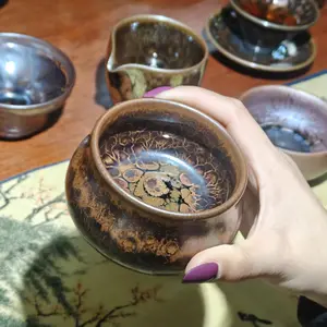 Master Jianzhan handcrafts tea cups, master cups, support cups, and teacher Jing handcrafts cups