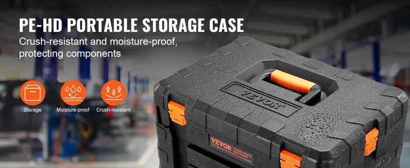 VEVOR Mechanics Tool Set and Socket Set,  Various specifications, 1/4" 3/8" 1/2 Drive Deep and Standard Sockets, 145/205/450 Pcs SAE and Metric Mechanic Tool Kit with Bits, Combination Wrench, Hex Wrenches, Accessories, Storage Case