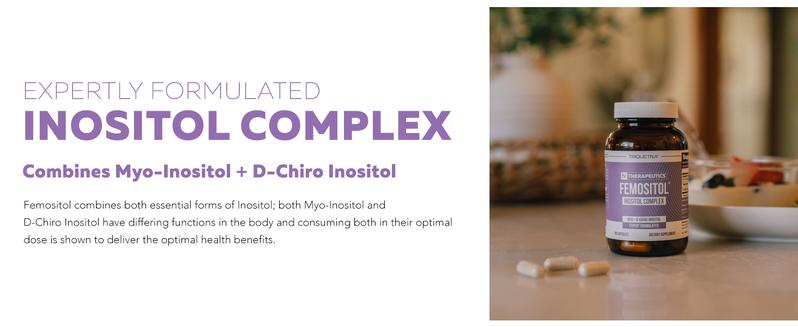 Femositol by Triquetra | Inositol Supplement | Myo-Inositol & D-Chiro Inositol Complex | Clinically Validated 40:1 Ratio Healthcare Healthy