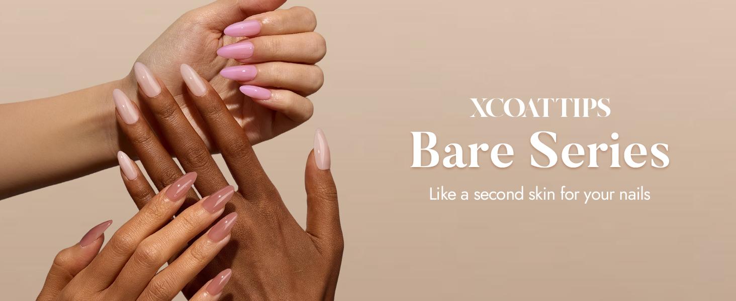 btartboxnails XCOATTIPS Soft Gel Nail Tips - Product only 150pcs Short White Press On Nails No accessories,  Square or Almond or Coffin Fake Nails