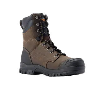 Ariat Men's Treadfast 8" H2O Dark Brown Work Boots 10042484