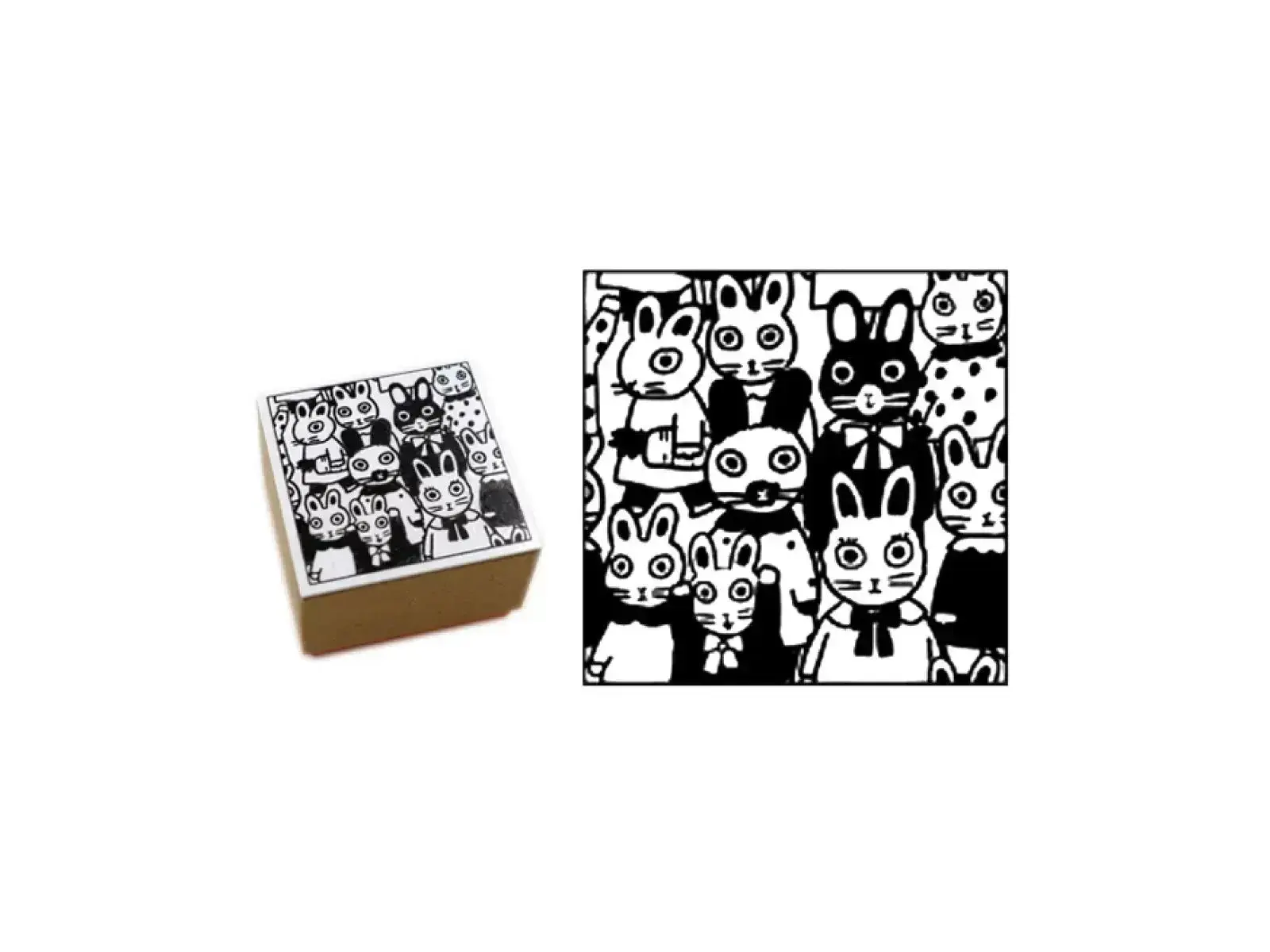 Sanby Yumi Kitagishi Rubber Stamp - Rabbit
