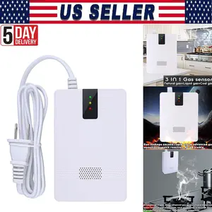 Portable Gas Leak Detector with Digital LCD Display Methane Propane Butane Natural Gas Tester 1%~100%LEL Range Audible Visual Alarms for Home RV Pipeline UL Certified EN60079-29-1 Standard Electronic Security
