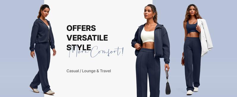 G4Free Smoofit Modal Soft Wide Leg Pants Women High Waist Sweatpants Casual Lounge Work Trouser 27.5''/29.5''/31.5''