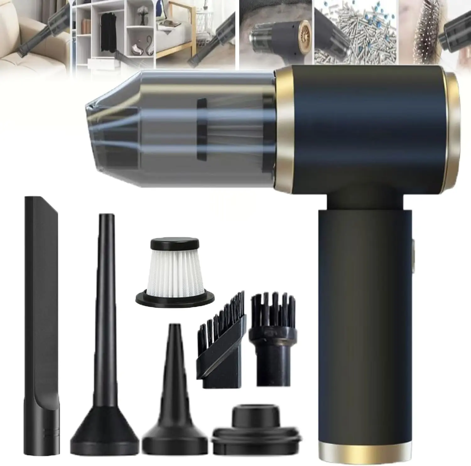 2026 Handheld Wireless Vacuum Cleaner, Portable Mini Vacuum Cleaner for Home,Car,Desktop Cleaning, Car Detailing Accessories, Cleaning Supplies
