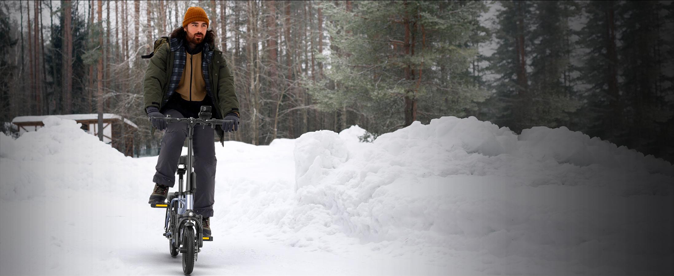 US 2025 Electric Bike for Adults 48V 10.4/15.6 Ah Folding Electric Bike 35/55 Mile Range 750W Peak Motor Up to 22 MPH, 14" 2 Seater Electric Bicycle with Multi-Shock Absorption, E-Bikes for Commute, Smart APP