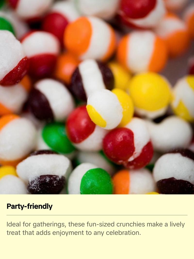 1 Pound Freeze Dried Rainbow Crunchies Candy Snack - Bonbon freeze dried candy