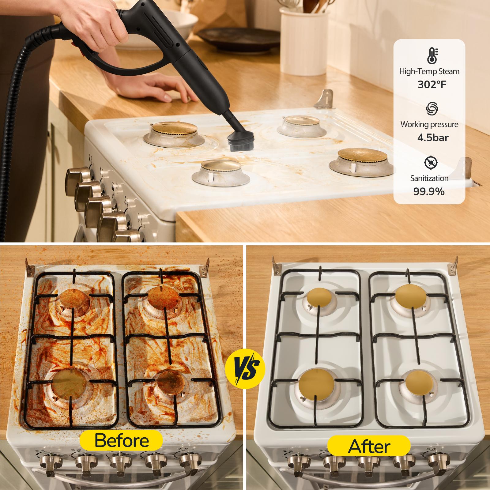 Steambot Steam Cleaner with 2L Large Water Tank Capacity, High Pressure Steam, 28 Accessories ,Chemical-Free Deep Cleaning for House, Kitchen, Bathroom, Car, Multi-Purpose Cleaning, Eliminating Grime & Grease, Steamer for Cleaning,Heavy Duty Deep Cleaning Steambot Steam Cleaner with 2L Large Water Tank Capacity, High Pressure Steam, 28 Accessories ,Chemical-Free Deep Cleaning for House, Kitchen, Bathroom, Car, Multi-Purpose Cleaning, Eliminating Grime & Grease, Steamer for Cleaning,Heavy Duty Deep Cleaning