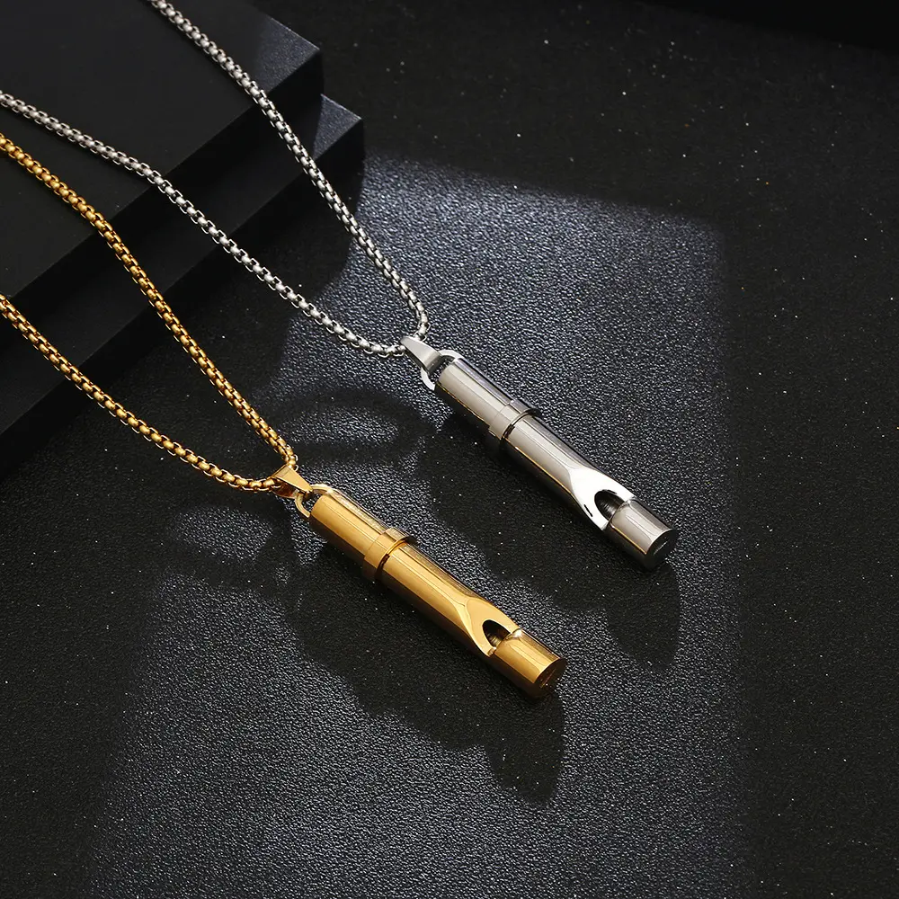 Fashion Safety Whistle Necklace safety alarm