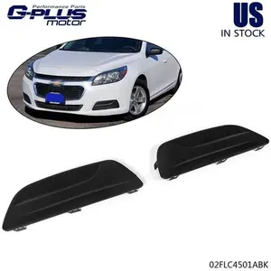 2pcs Fog Light Cover LH RH Replacement Fit For 2013-2016 Chevrolet Malibu Black