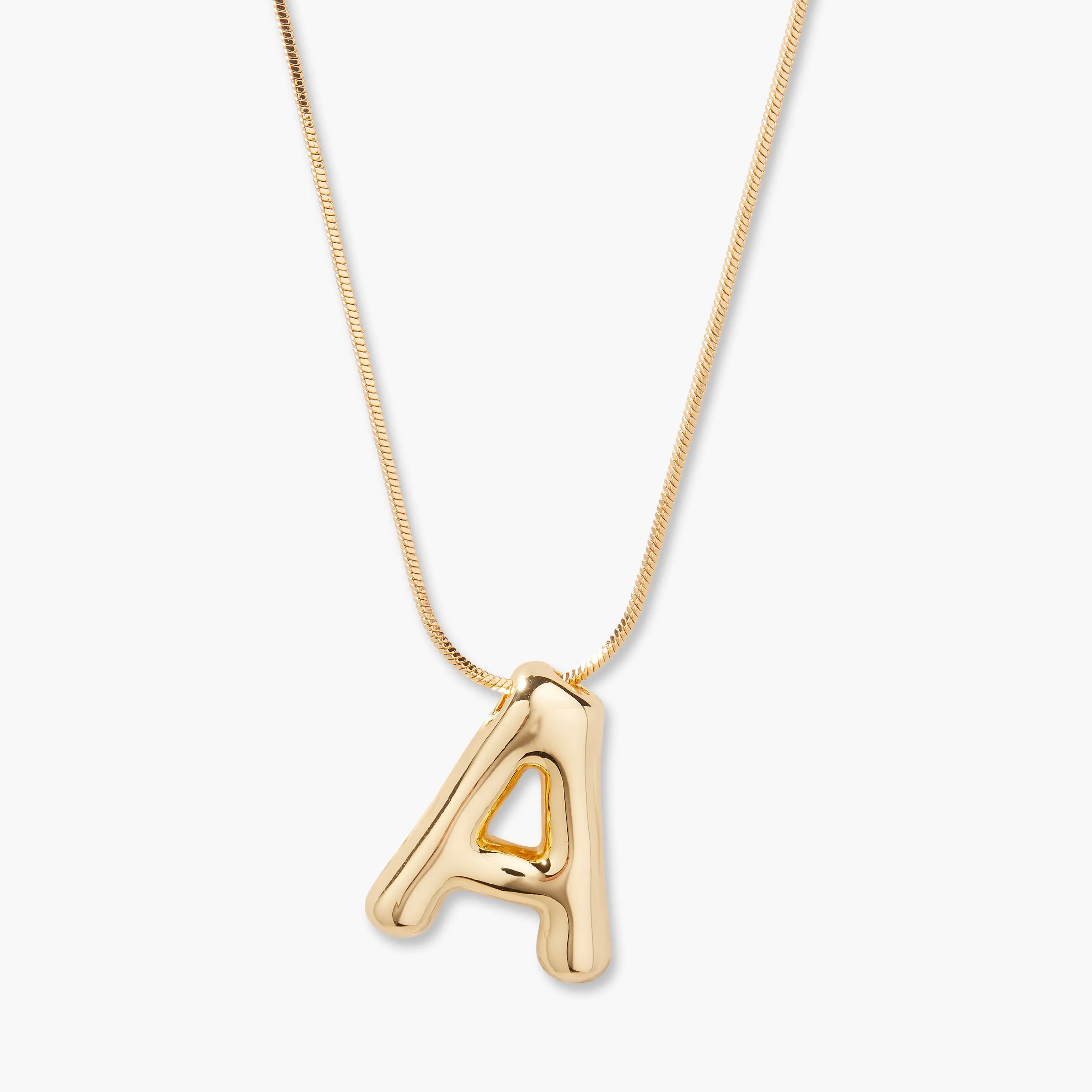 Pippa Bubble Custom Initial Pendant in Gold