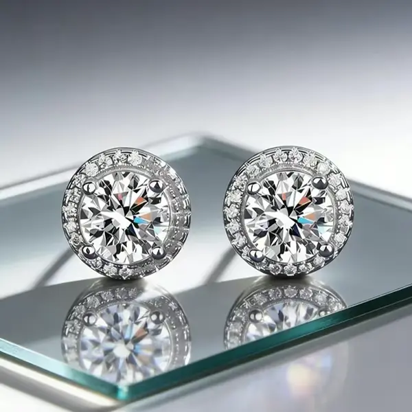 [S925 Sterling Silver] High-Quality Moissanite Stud Earrings — New Arrival | Elegant & Classic Design | Ideal Accessory for Men & Gift for Women | Unisex Holiday Jewelry | Cubic Zirconia-Set Studs | Hypoallergenic Material womens gifts