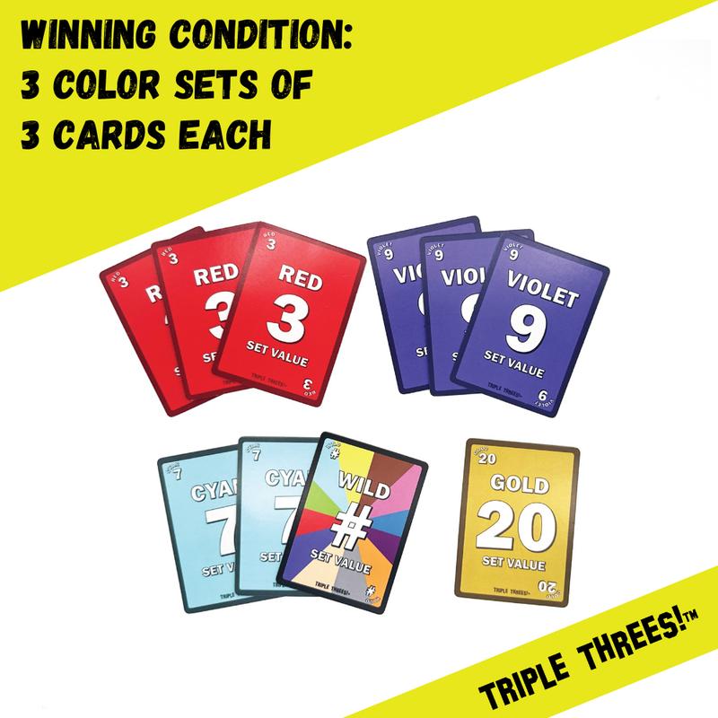 Triple Threes! (333) Launch Edition – Unstoppable & Engaging Family Card Game of Strategy & Surprise, Logical Reasoning Play, Easy & Fun to Learn for Kids, Travel Ready, Great Gift Idea, 2+ Players