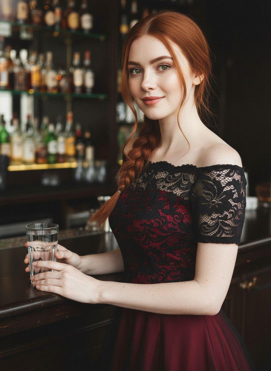 1950S OFF SHOULDER LACE SWING DRESS Formal Womenswear