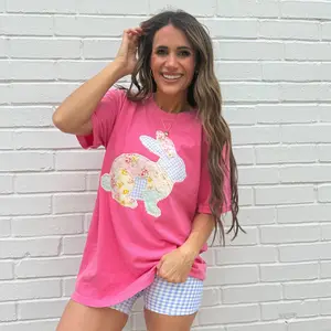 Floral Bunny FAUX Patchwork, Floral Retro, Gingham FAUX Patchwork (NOT Real Fabric Patches) Sweatshirt