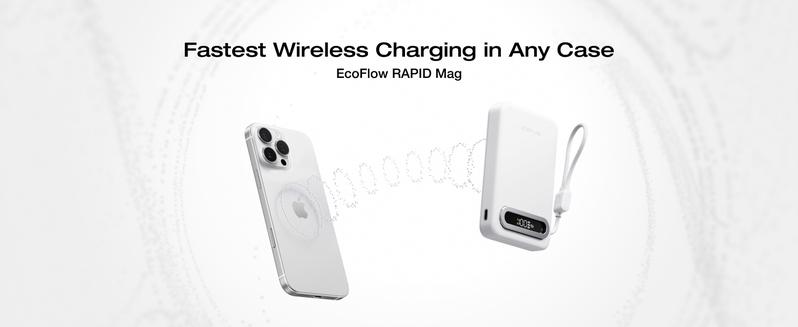 【Exclusive TikTok Gift】ECOFLOW Rapid Mag Power Bank 10,000mAh, Qi2.2 25W Wireless Charging, 0.6'' Ultra-Slim Magnetic Portable Charger, Built-in USB-C Cable, Qi2 Certified Fast Charging Battery for iPhone 17/16/15/14/13/12