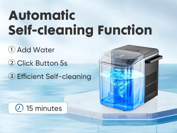 【Deal】Sweet Furniture S-Countertop Ice Maker, Portable Ice Machine Self-Cleaning with Scoop, Basket and Handle, 9 Cubes in 6 Mins, 2 Sizes of Bullet Ice